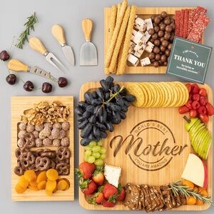 Bamboo Cheese Board Set for Mothers